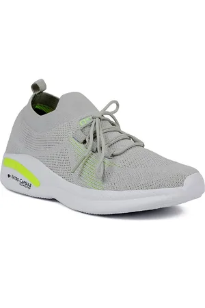 ASIAN Men Grey Woven Design Sneakers