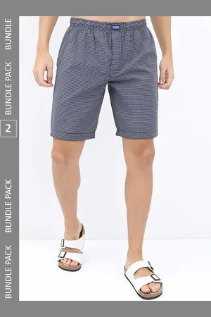Highlander Men Pack of 2 Checked Lounge Shorts
