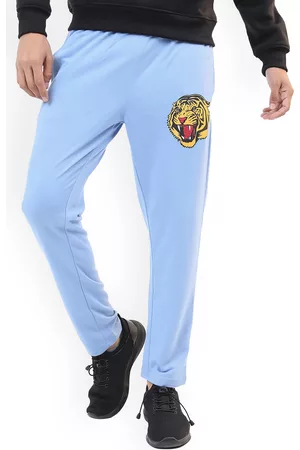 Ketch Men Blue Printed Track Pant