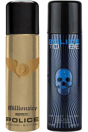 Police Men Set of 2 Deodorants - To Be Or Not To Be + Millionaire - 200ml each