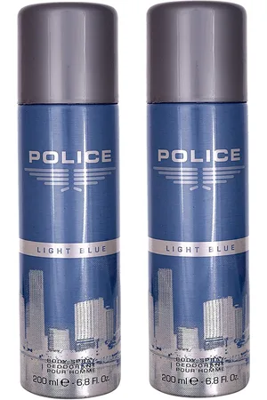 Police Men Set of 2 Light Blue Deodorant Body Spray - 200 ml Each