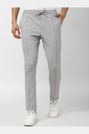 Peter England Men Slim Fit Pleated Trousers