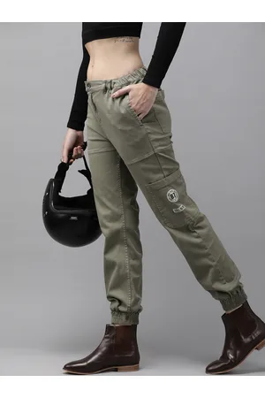 Buy Roadster Men Grey Regular Fit Solid Cargos - Trousers for Men 2291318 |  Myntra