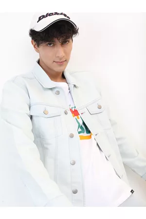Ketch Men Blue Washed Denim Jacket