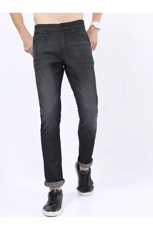 Ketch Men Charcoal Slim Fit Light Fade Stretchable Jeans