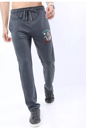 Ketch Men Grey Printed Track Pants