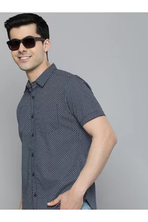 HERE&NOW Men Slim Fit Printed Cotton Casual Shirt