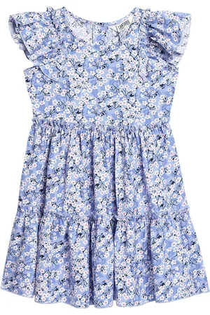 CANTABIL Floral Printed Fit And Flare Dress