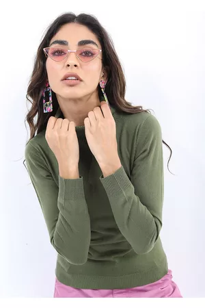 Ketch Women Turtle Neck Acrylic Pullover