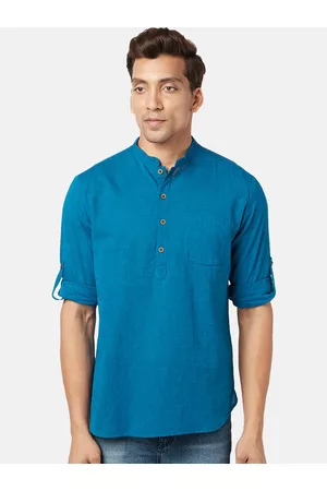 Pantaloons Men Blue Kurta
