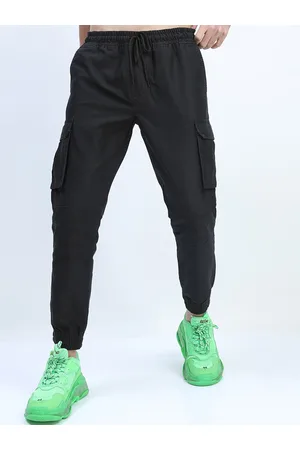 Ketch Men Black Joggers Trousers