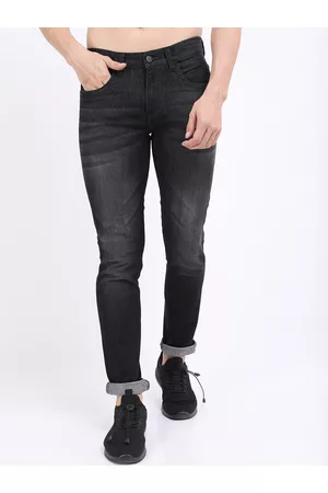 Ketch Men Charcoal Slim Fit Light Fade Cotton Stretchable Jeans