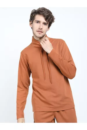 Ketch Men High Neck Long Sleeves Regular Fit T-shirt