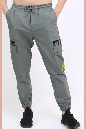Ketch Men Grey Printed Jogger Trouser