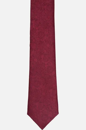 Louis Philippe Men Woven Design Skinny Tie