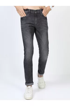 Ketch Men Charcoal Slim Fit Clean look Stretchable Jeans