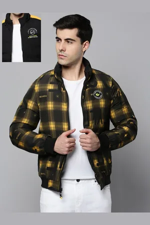 Men's Yellow Laundered Bomber Jacket