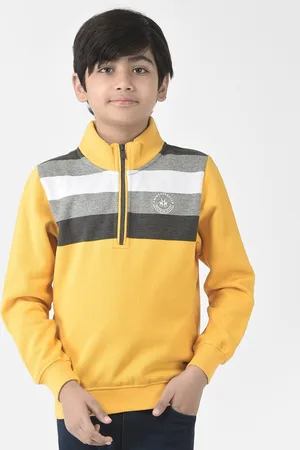 Crimsoune Club Boys Striped Sweatshirt
