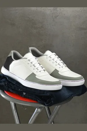 Mast & Harbour Men Green Colourblocked Sneakers