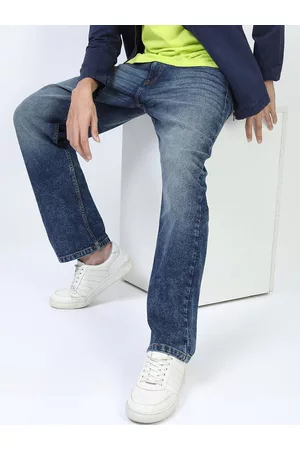 Ketch Men Blue Straight Fit Light Fade Stretchable Jeans