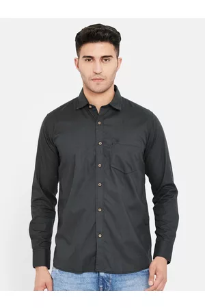Duke Men Black Slim Fit Casual Shirt