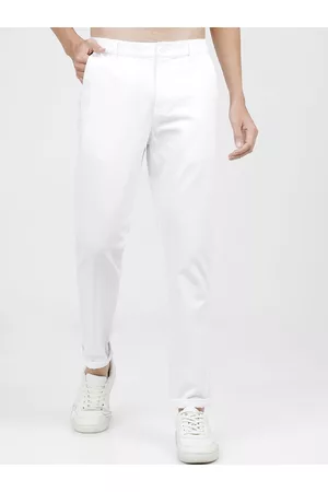 Ketch Men White Slim Fit Chinos Trousers