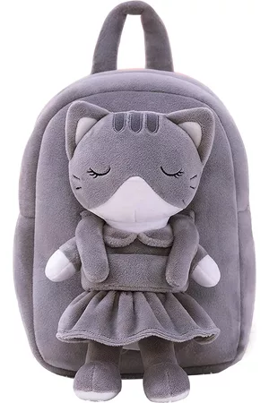 Frantic Rucksacks - Unisex Kids Velvet Cat Backpack