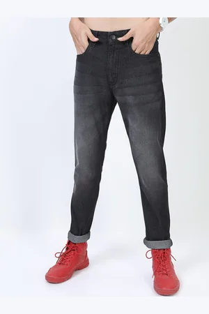 Ketch Men Black Tapered Fit Light Fade Stretchable Jeans