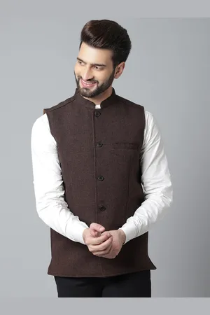 Even Men Woven Nehru Jackets