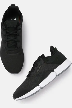 Reebok Men Black Woven Design DailyFit DMX Walking Shoes
