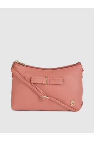 Baggit Pink Solid Shopper Sling Bag