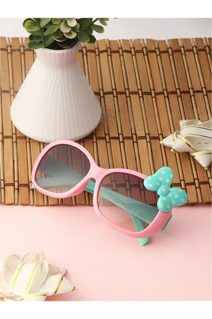 PASSION PETALS Girls Brown Lens & Pink Oval Sunglasses with Polarised and UV Protected Lens