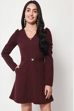 BEATNIK V-Neck A-Line Dress