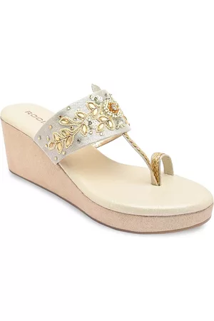 Rocia Embellished Ethnic Wedge Heels
