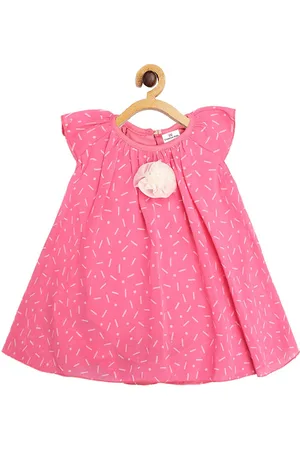 Creative Pink Layered A-Line Dress