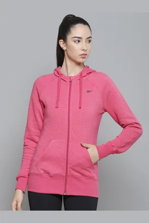 Reebok Women Pink FND Hooded Training Sweatshirt