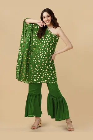 GUFRINA Women Printed Kurta with Sharara