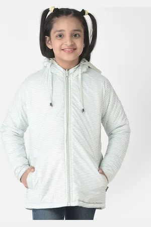 Crimsoune Club Girls Reversible Padded Jacket with Embroidered