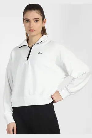 Reebok Women White TS Mid Layer ARS Sweatshirt
