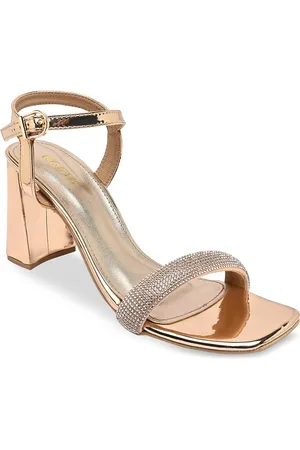 Rocia Embellished Block Ankle Loop Heels