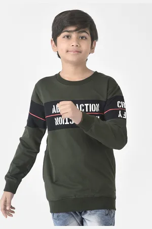 Crimsoune Club Boys Printed Cotton Sweatshirt