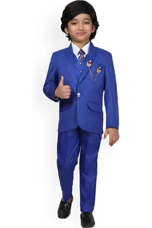 DKGF FASHION Boys Single-Breasted 5-Piece Suit