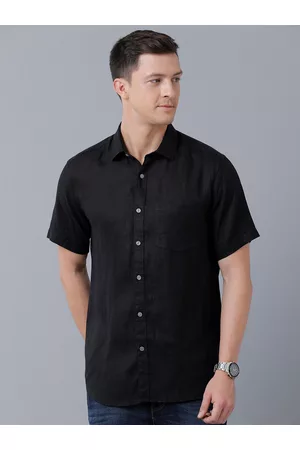 Linen Club Men Regular Fit Pure Linen Sustainable Casual Shirt