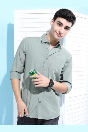 Ketch Men Grey Slim Fit Casual Shirt