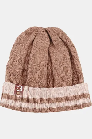 Bharatasya Men Self Design Acrylic Winter Beanie
