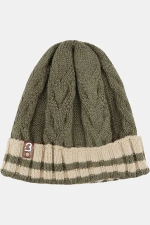 Bharatasya Men Self Design Acrylic Beanie