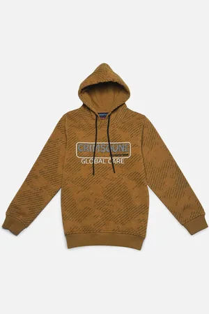 Crimsoune Club Boys Printed Hooded Cotton Sweatshirt