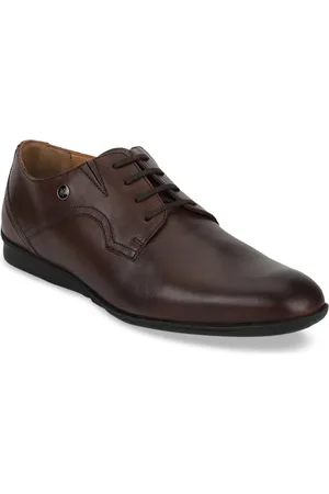 Louis Philippe Men Brown Leather Derbys