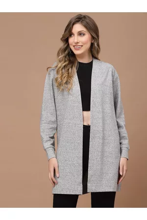 KASSUALLY Women Long Sleeves Longline Shrug