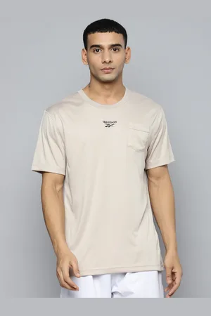 Reebok Men Beige T-shirt
